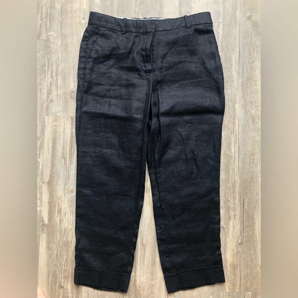 J Crew 100% linen pants size 10